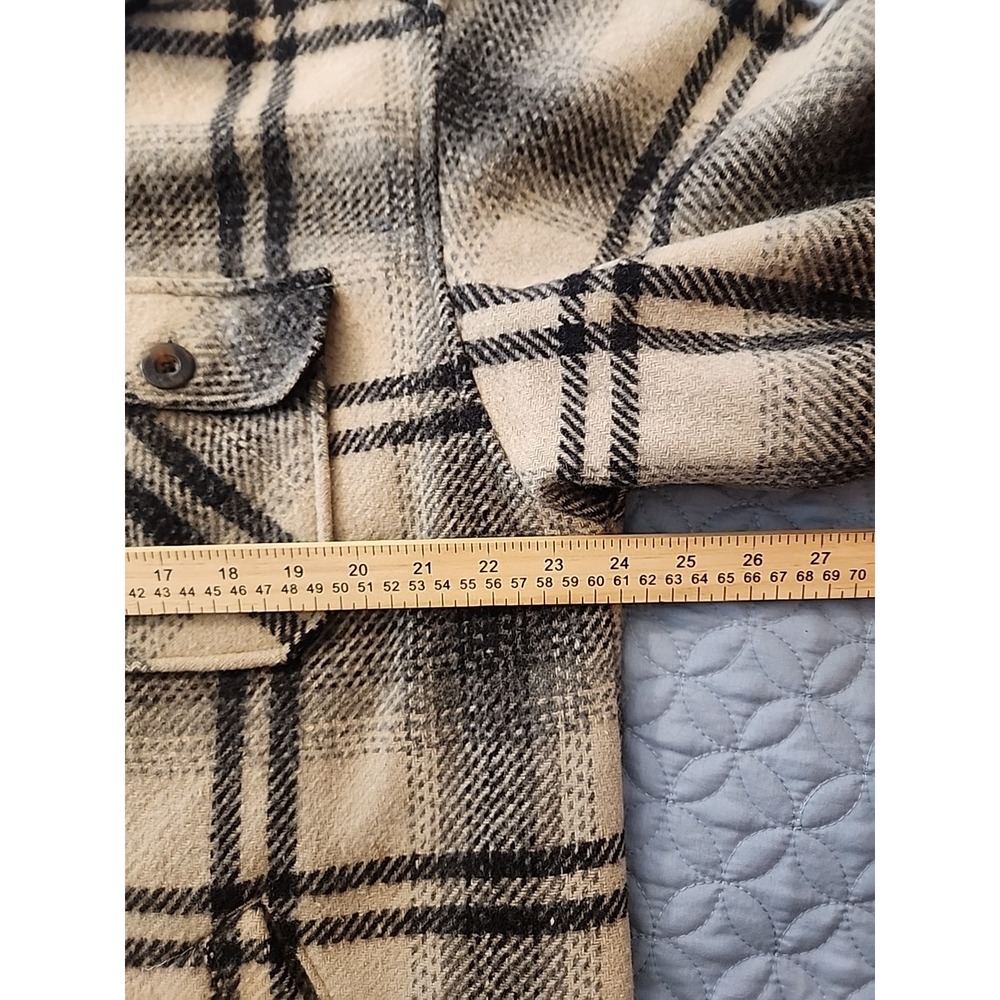 Women's Aberdeen Collection Recycled Wool Coat Full Zipper Size Large - Picture 5 of 6